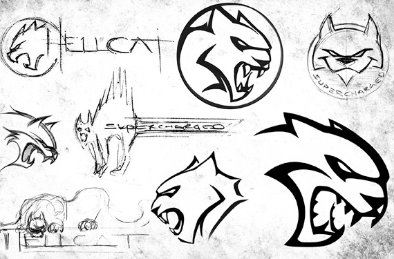 Hellcat Logo Evolution