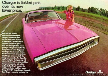 Advertisement for panther pink Charger