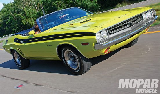 Dodge Challenger in the color sassy grass