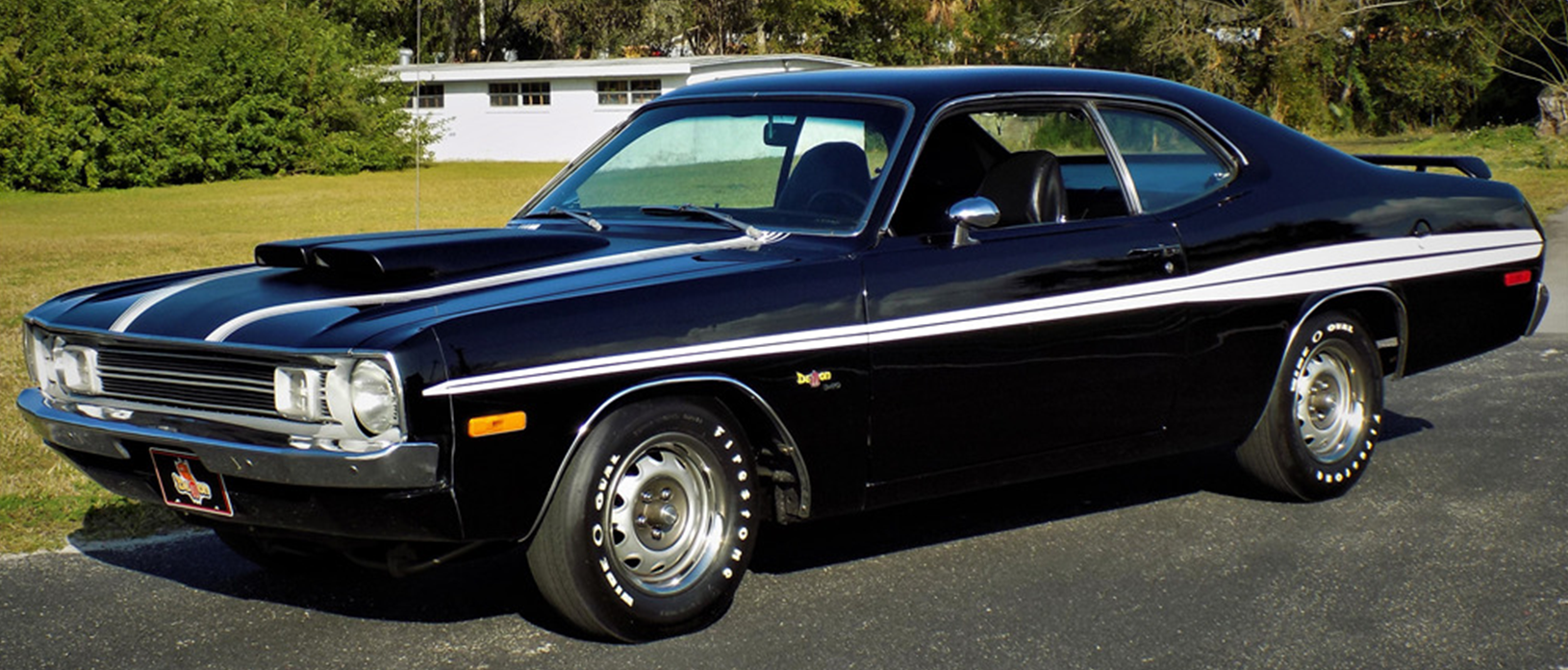 1972 Dodge Demon 340 black with white side stripe