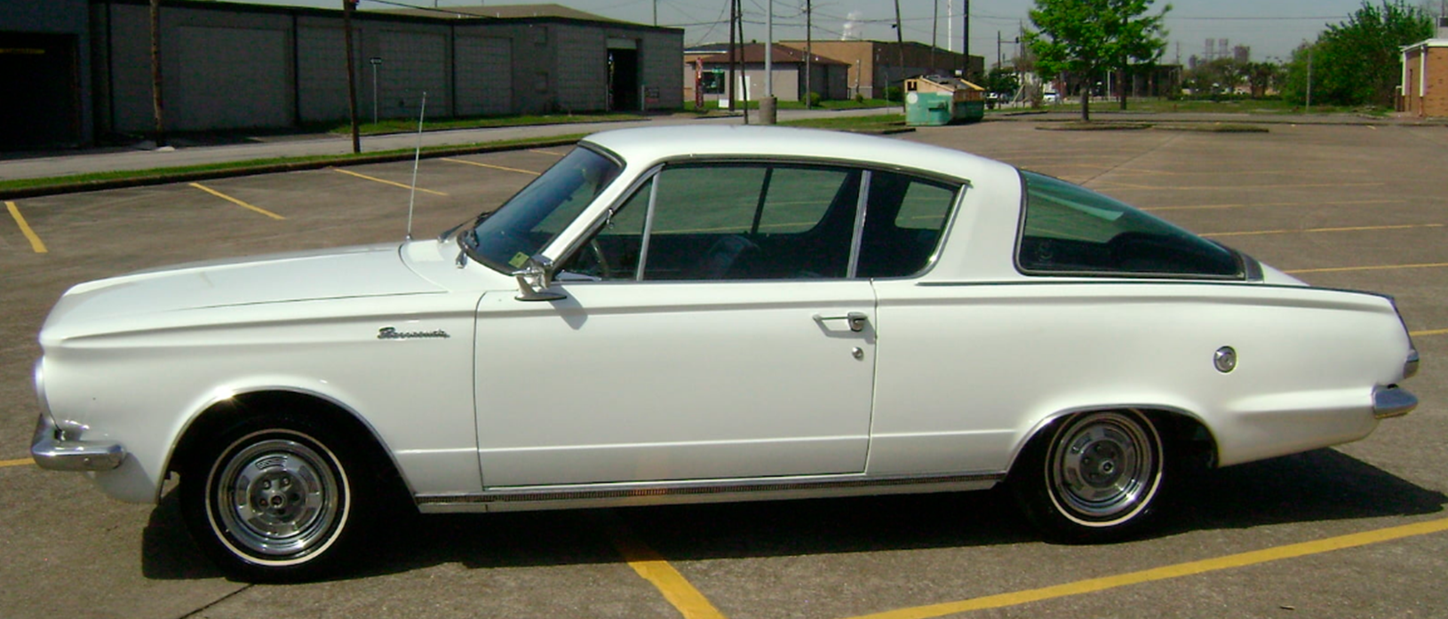 White 1965 Plymouth Barracuda