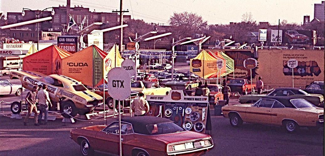 Rapid transit caravan on display at a dealership