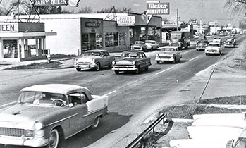 1950 cars cruising Woodward Ave
