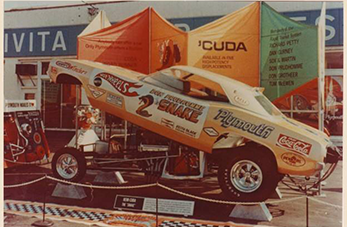 Cuda on display at a dealership