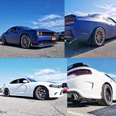 Rows of cars at Oak Beach Long Island NY C&C