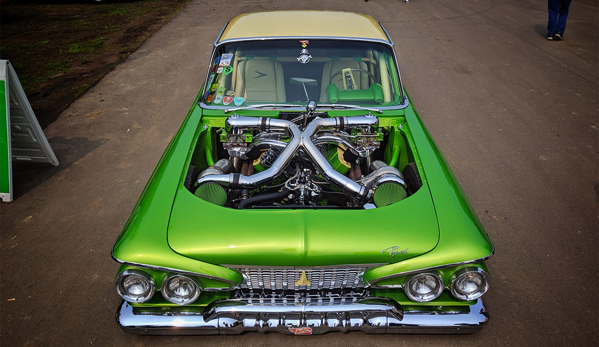 Classic car on display at Mopars in the Park