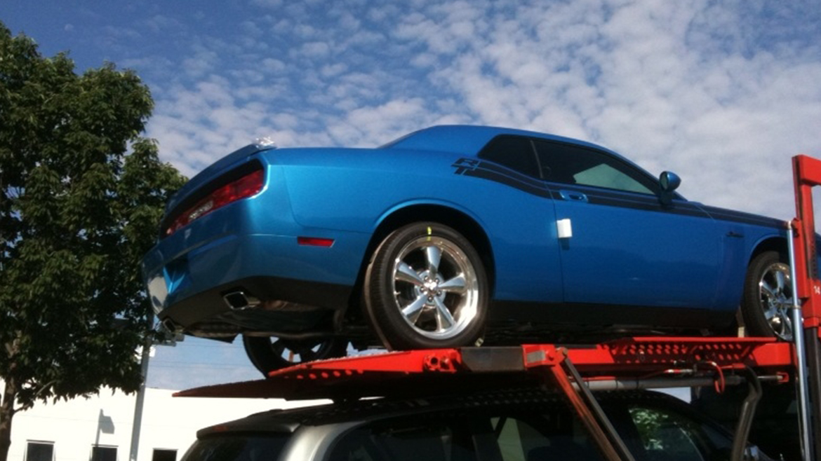 a 2009 Challenger R/T Classic in B5 Blue