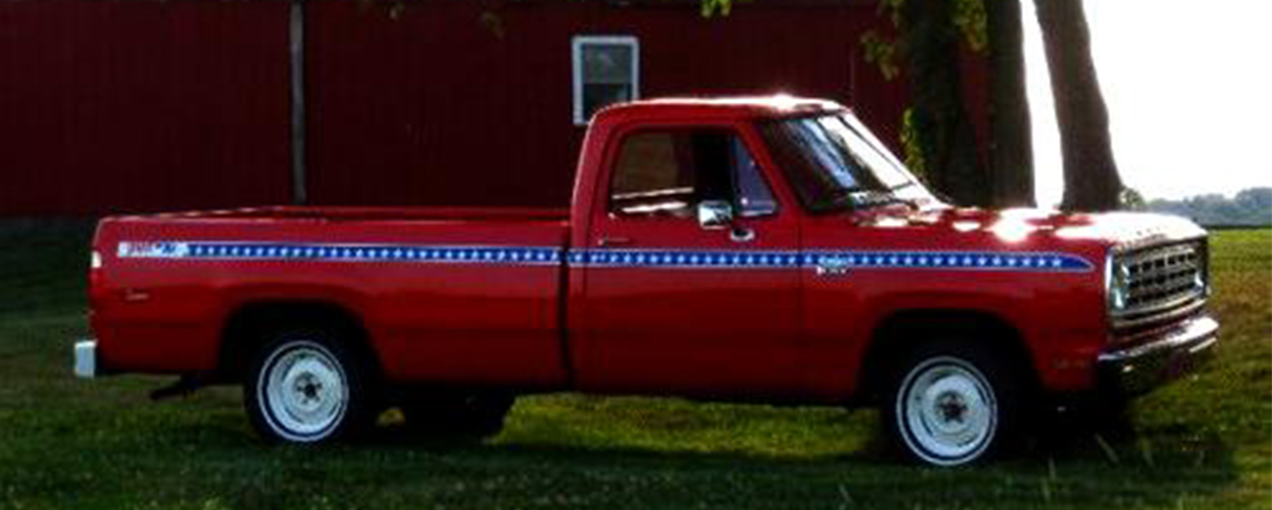 a dodge star spangled pickup 