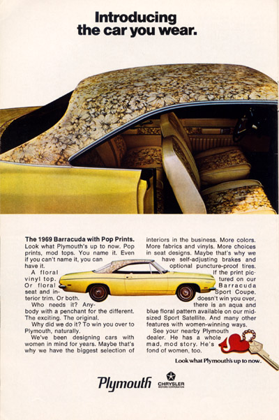 a 1969 barracuda advertisement