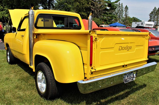 dodge vehicle on display