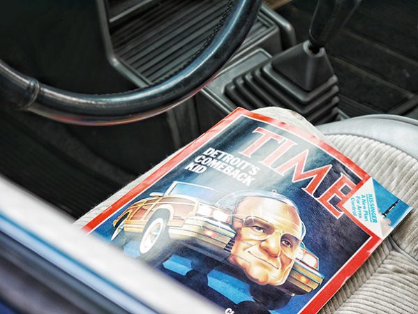 TIME magazine inside a vehicle
