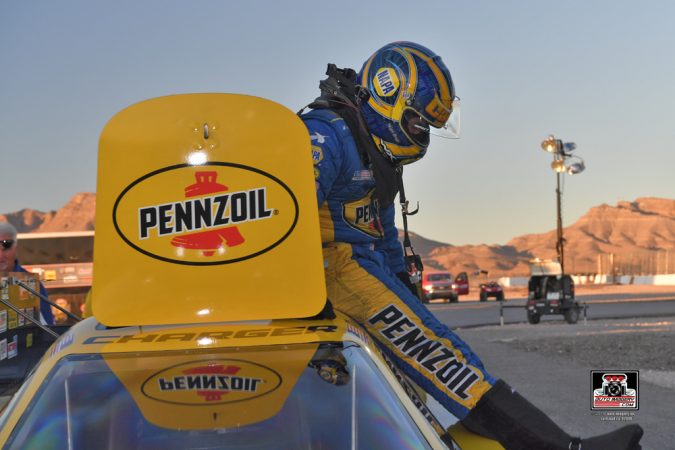 ron capps getting out of funny car