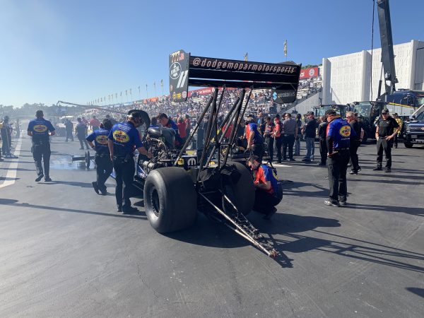 top fuel dragster and crew team