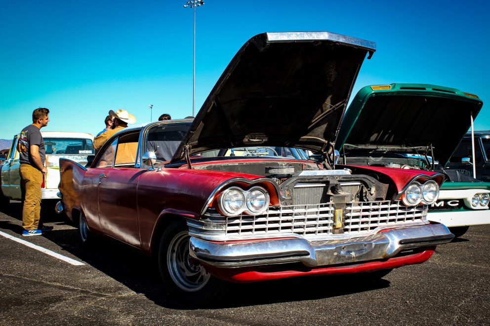 vehicle on display