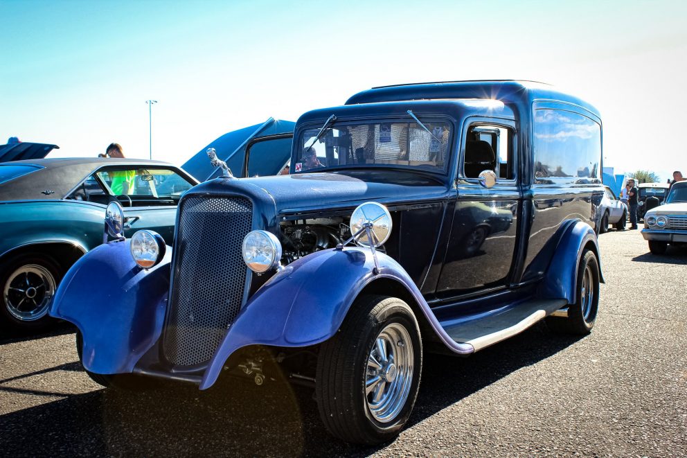 vehicle on display