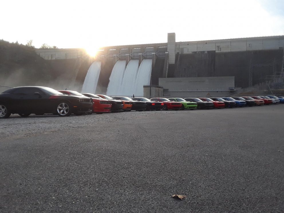 vehicles on display