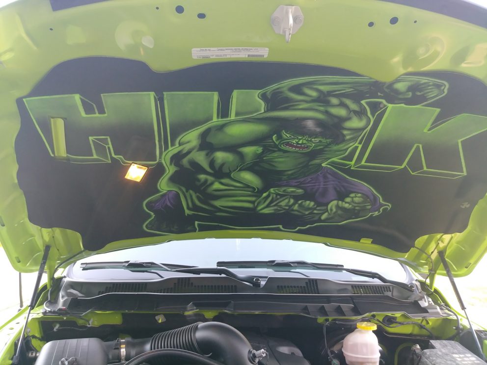 hulk themed vehicle