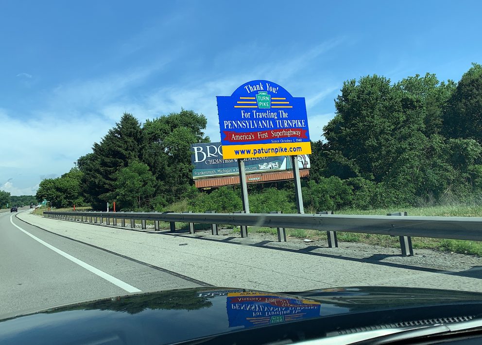 Pennsylvania road sign