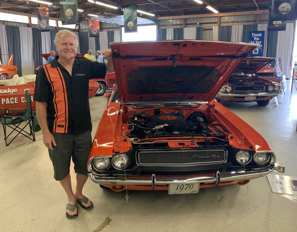 owner with his 1970 Dodge Challenger R/T