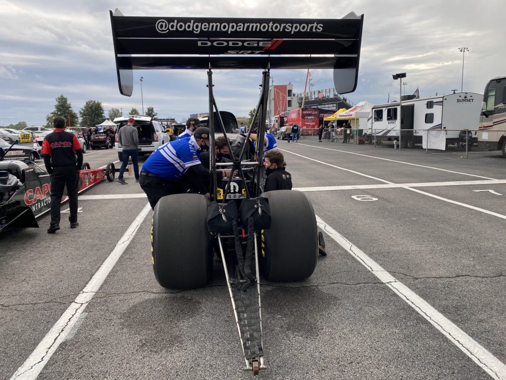 Leah Pruett's top fuel dragster