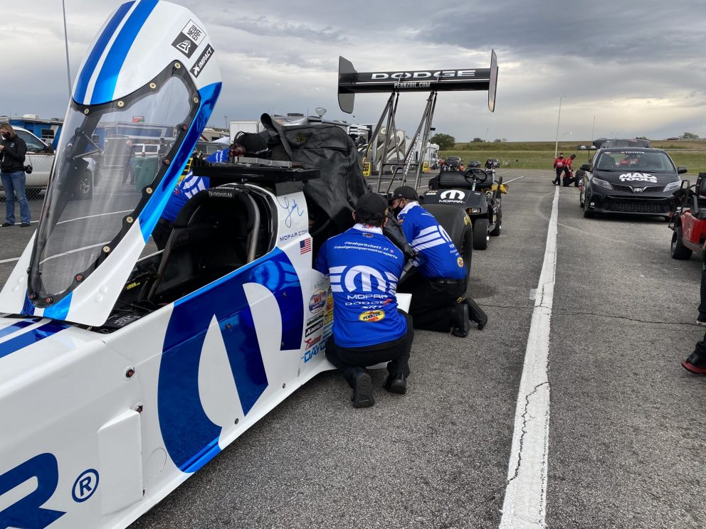 Leah Pruett's top fuel dragster