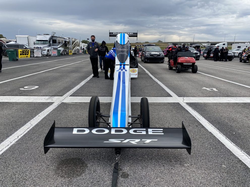 Leah Pruett's top fuel dragster