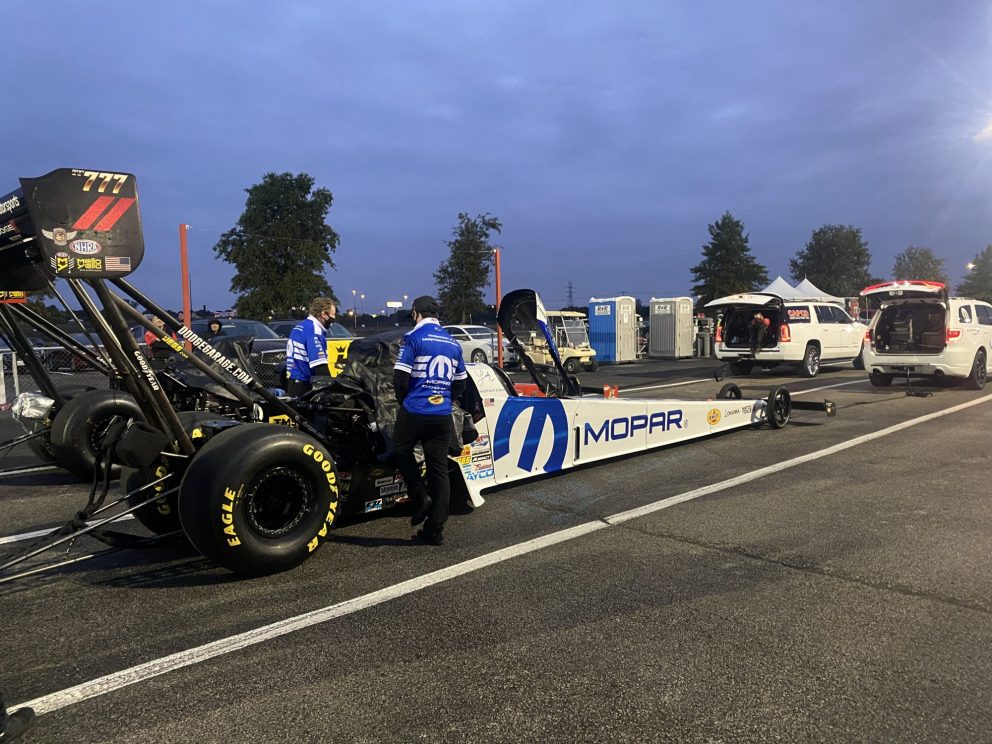 Leah Pruett's top fuel dragster