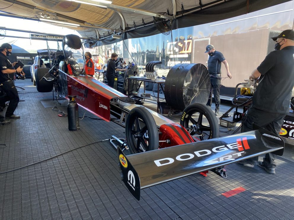 Leah Pruett's top fuel dragster