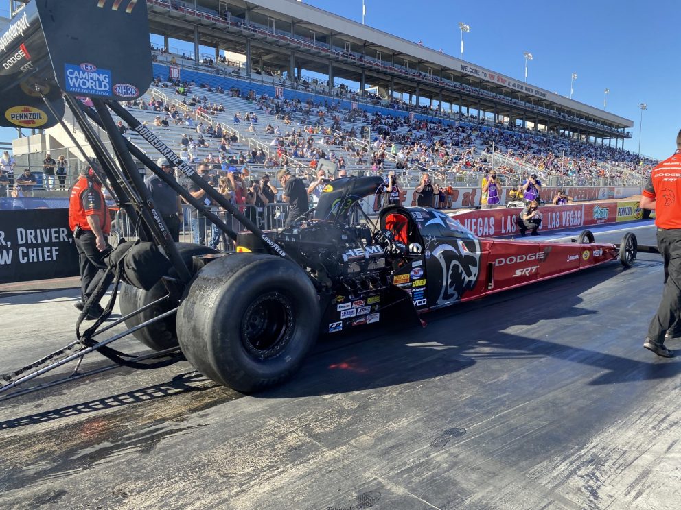 Leah Pruett's top fuel dragster