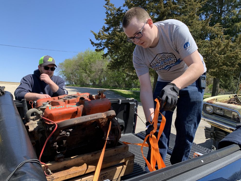 Millenial Mopar Owner - Owner unloading engine