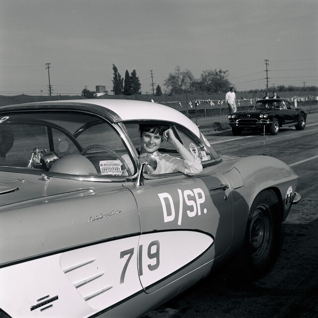 Judy Lilly sitting in her car