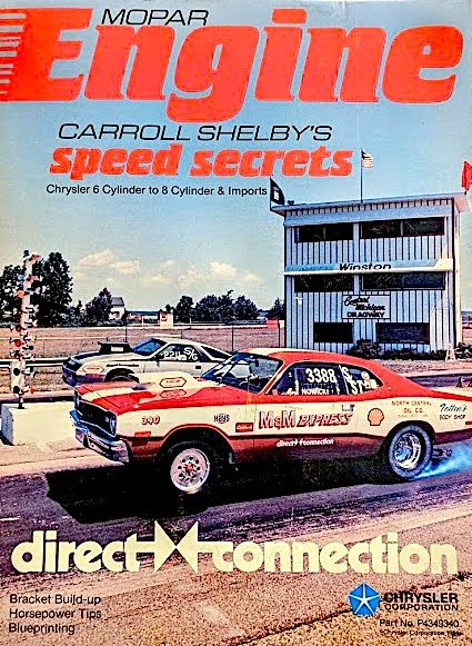 Mark Nowickis race car on the front cover of Direct Connection magazine