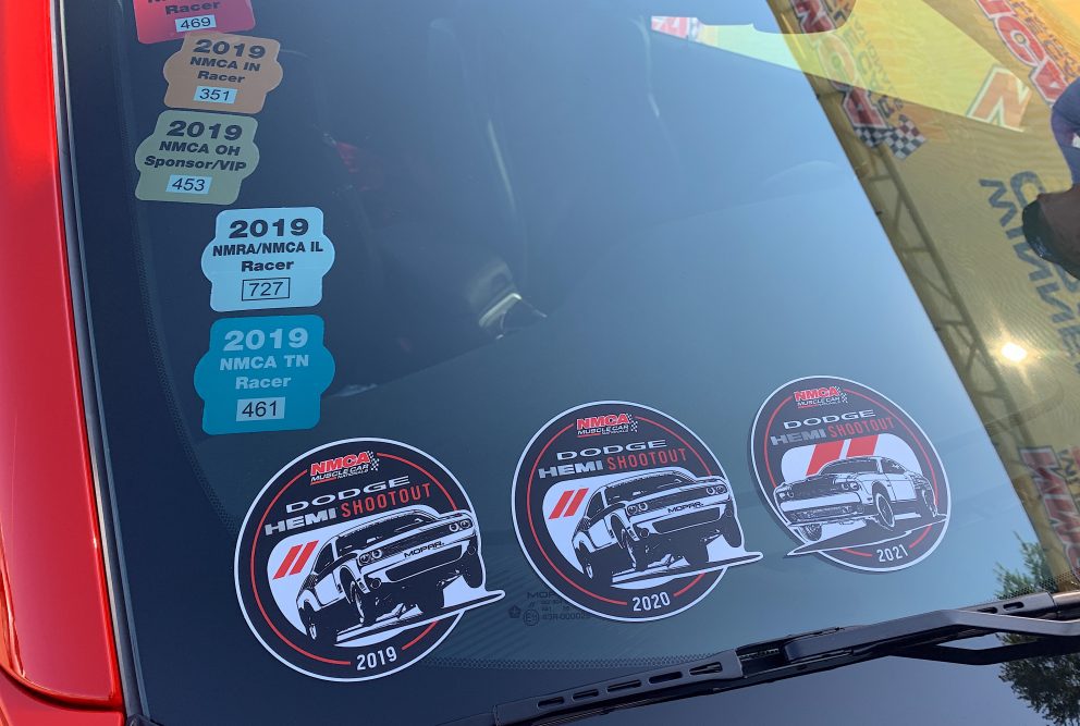 Dodge HEMI Shootout stickers