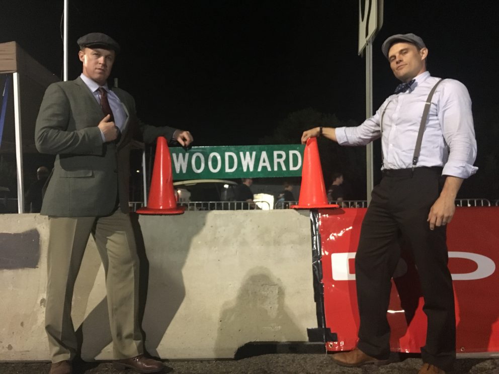 The Dodge Brothers with a Woodward sign