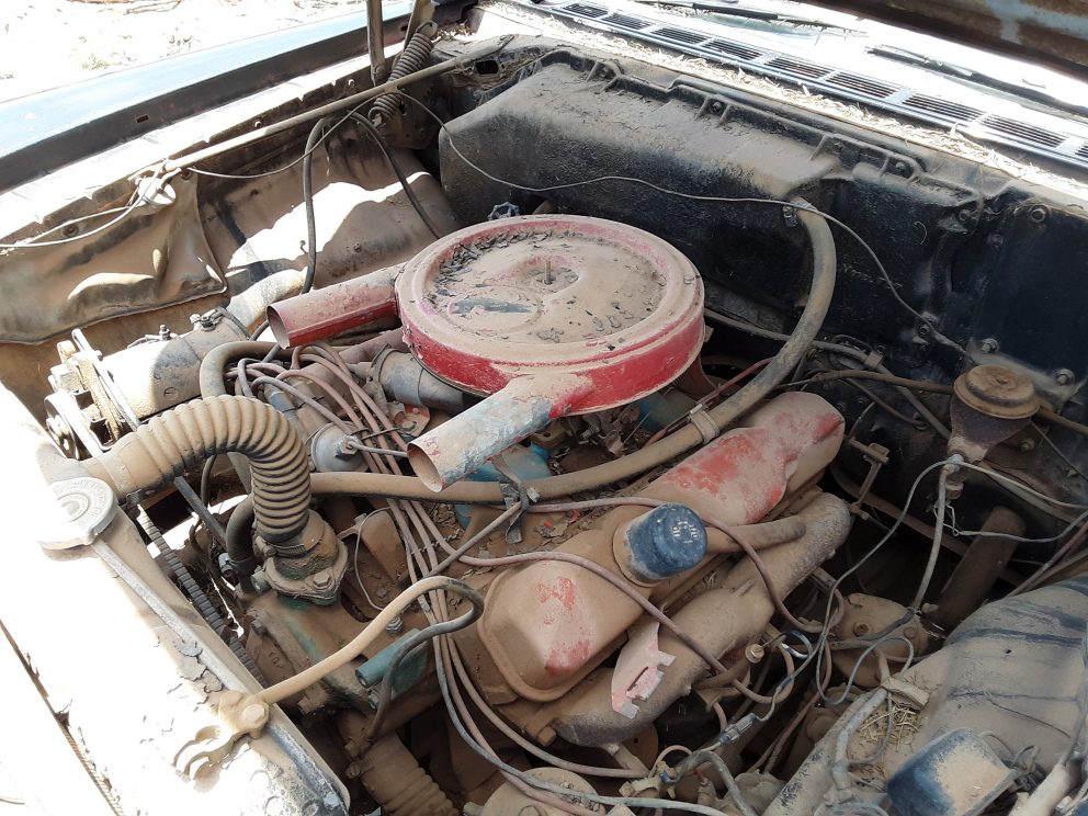 1959 Dodge Coronet California Highway Patrol Cruiser engine