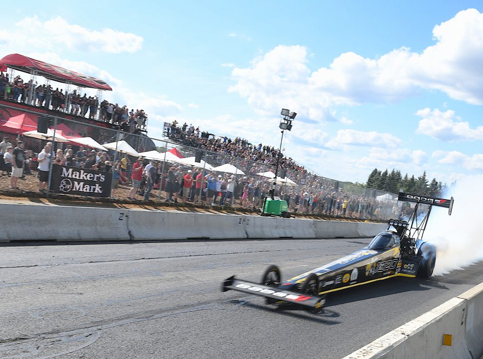 Top Fuel Dragster on a drag strip