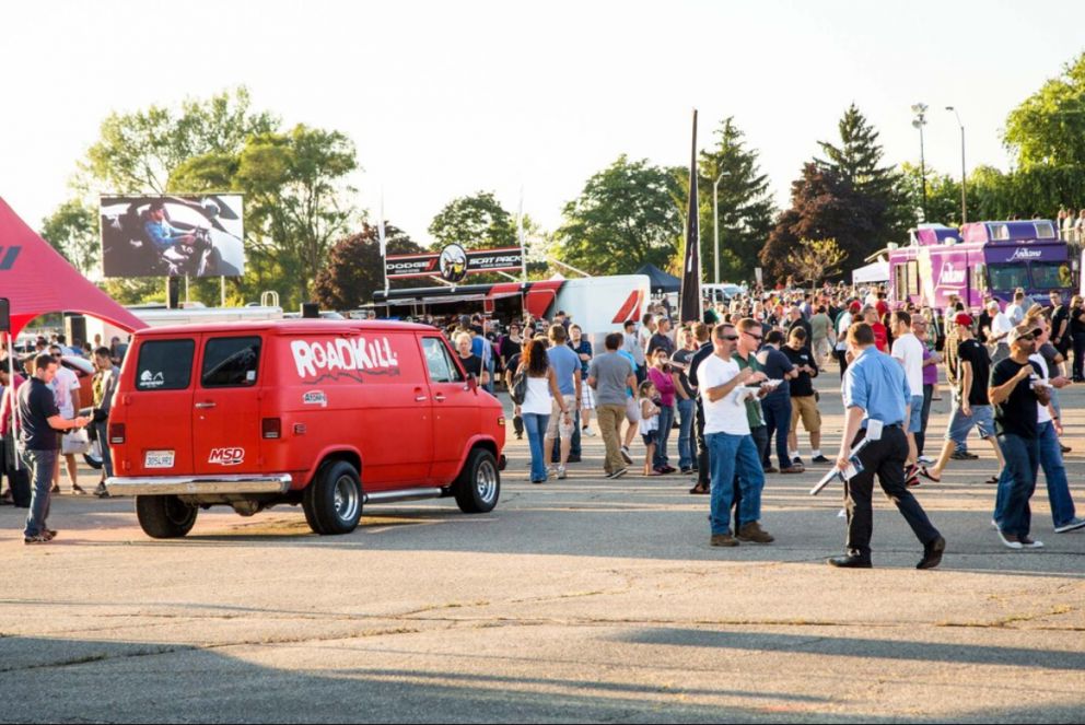 crowd at Roadkill Nights Powered by Dodge