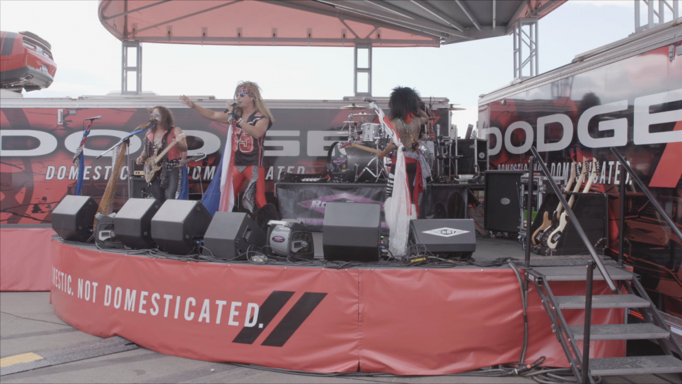 Band entertaining crowds at Roadkill Nights Powered by Dodge