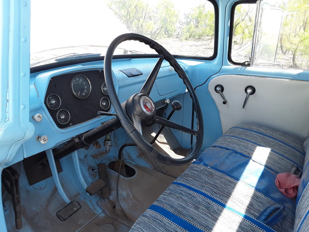 1959 Dodge D400 Stake Truck interior