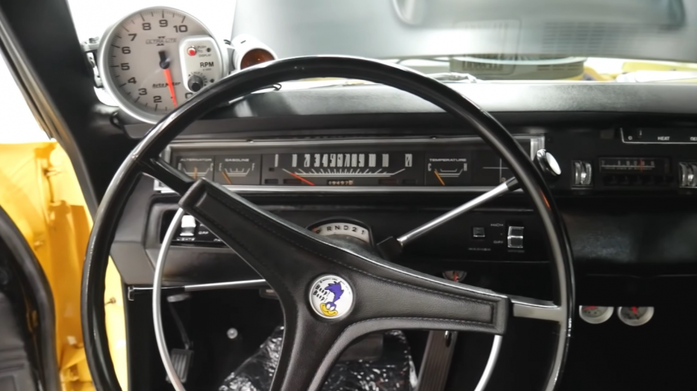 1969 Plymouth Road Runner Restomod steering wheel