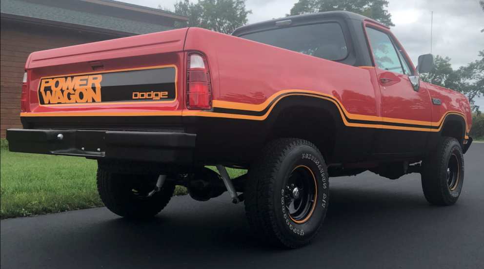 1979 Dodge Power Wagon Pickup back three-quarter view