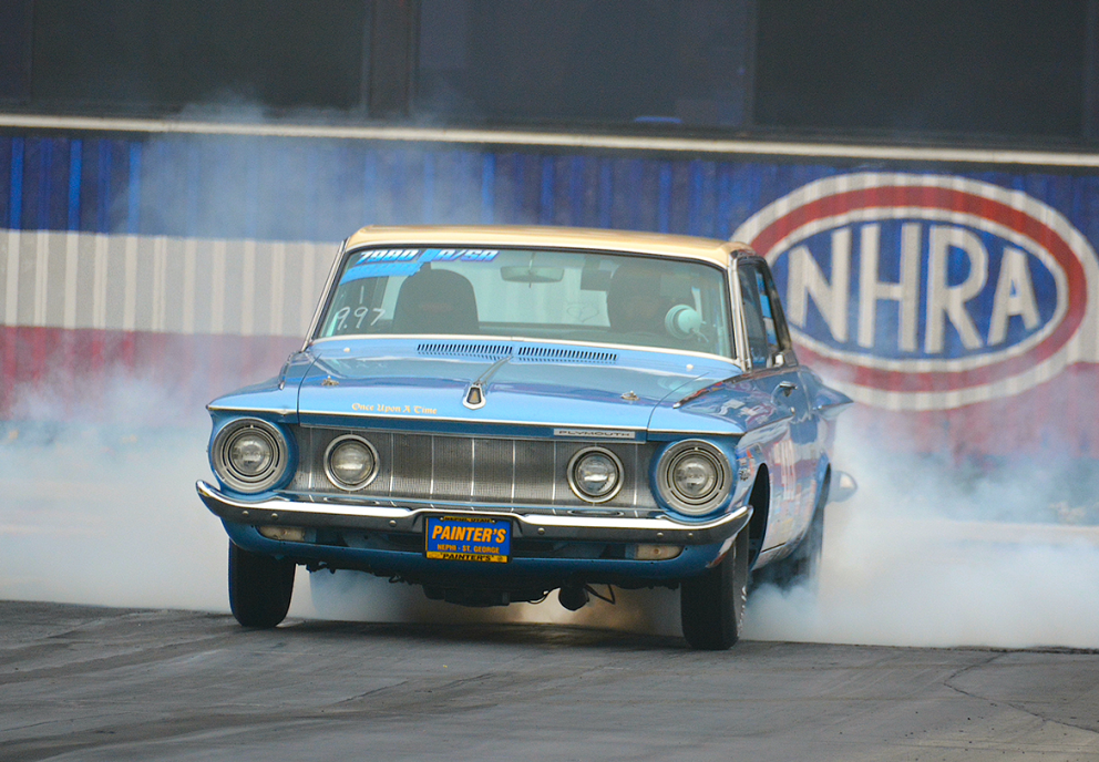 Vehicle doing a burnout