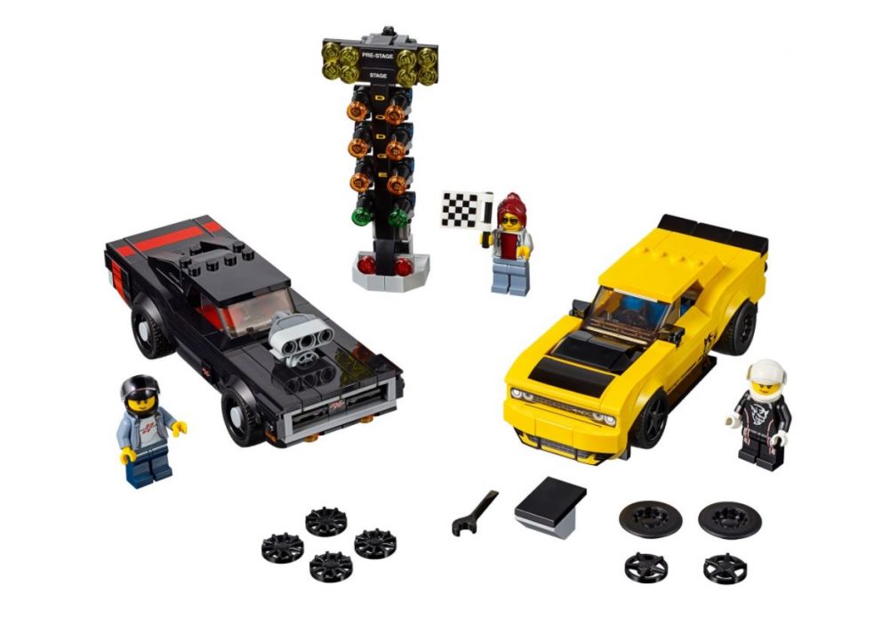 LEGO car and figures