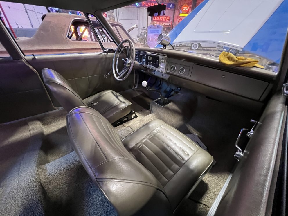 Interior of a vintage Dodge