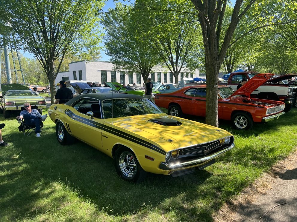 Vintage cars at a car show