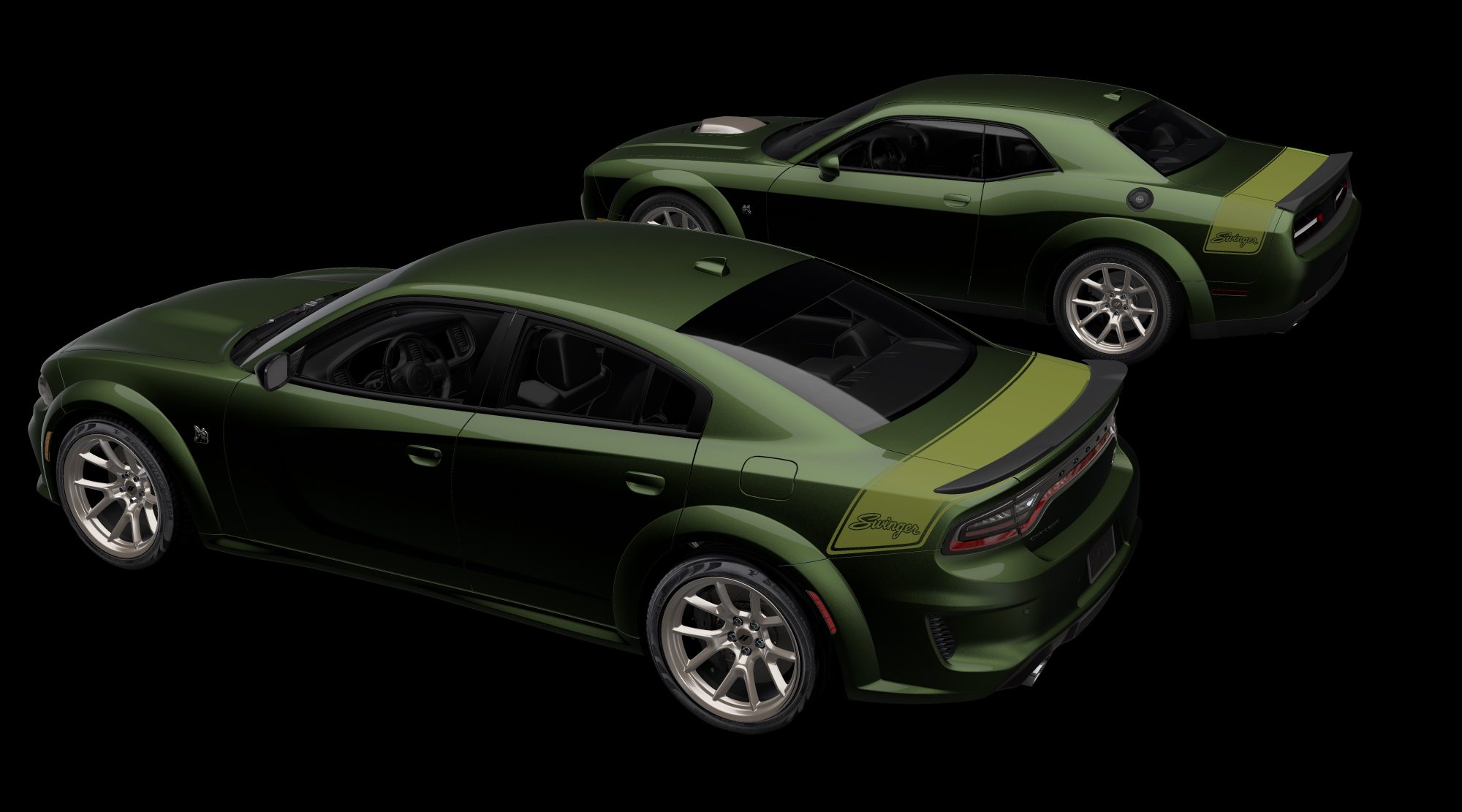 2023 Dodge Challenger and Charger Scat Pack Swinger Special-edition Models Bring Retro Flair to Dodge Last Call Lineup Dodge Garage