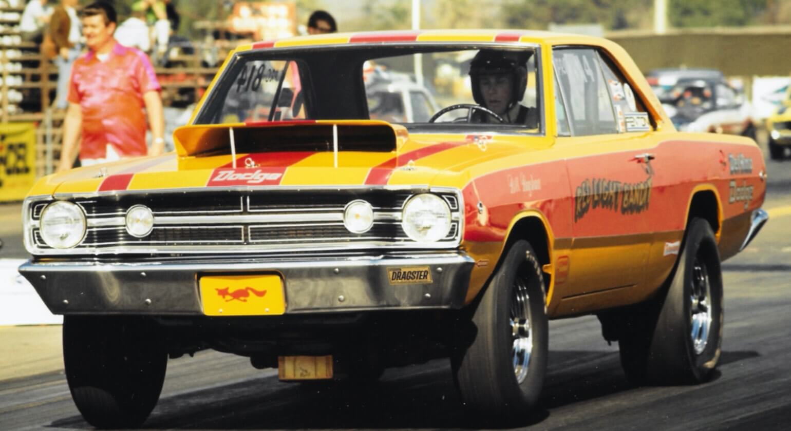 Drag Pak History - Challenger on drag strip