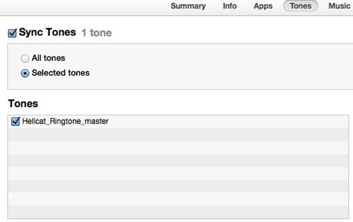 Ringtones - Apple Step 3