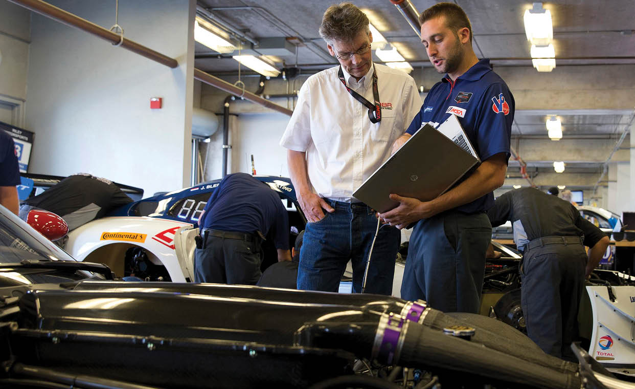 SRT Motorsports, Tudor United SportsCar Championship; Laguna Seca in Monterey, California; May 4, 2014; Viper #91 driven by Marc Goossens and Dominik Farnbacher; Viper #93 driven by Jonathan Bomarito and Kuno Wittmer (Richard Prince/SRT Motorsports Photo).