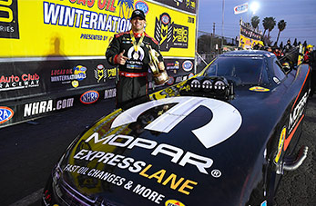 Hagan’s HEMI<sup>®</sup> Draws First Blood at NHRA Winternationals and Claims Victory for Dodge/Mopar<sup>®</sup>